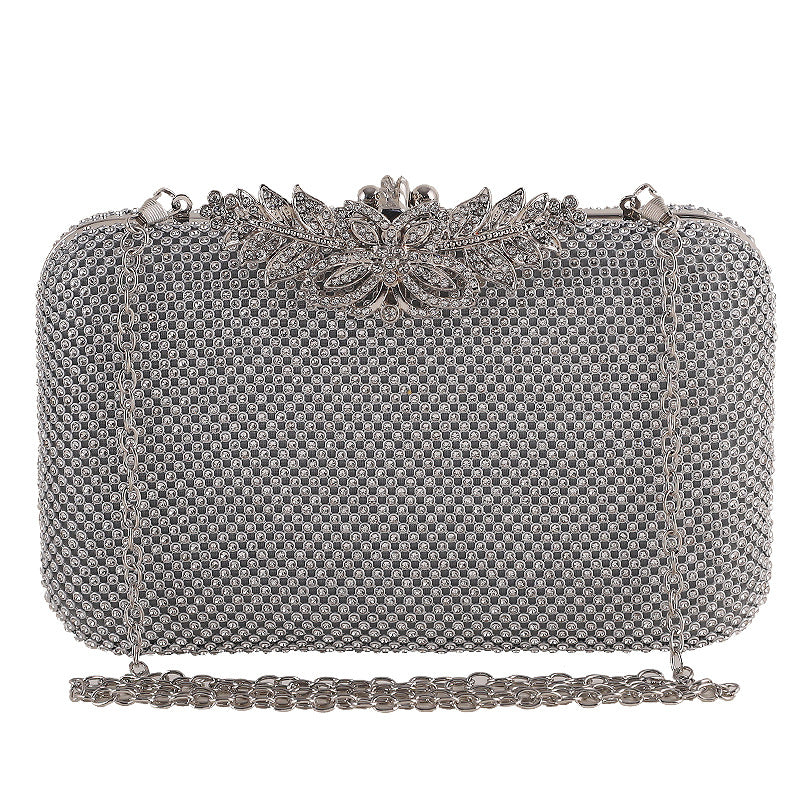 Banquet Clutch New Diamond-encrusted Dinner Bag European And American Ladies Handbag Women&#039;s Bag Versatile Dress Evening Bag