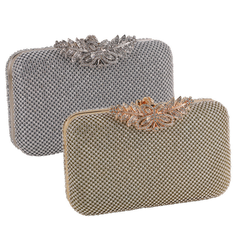Banquet Clutch New Diamond-encrusted Dinner Bag European And American Ladies Handbag Women&#039;s Bag Versatile Dress Evening Bag