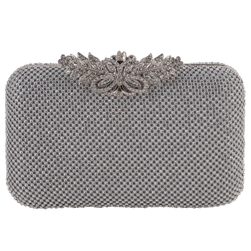 Banquet Clutch New Diamond-encrusted Dinner Bag European And American Ladies Handbag Women&#039;s Bag Versatile Dress Evening Bag